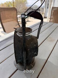 Rare Pre-1914 Curved Handle, Dietz Acme Railroad Inspector Lamp / Lantern