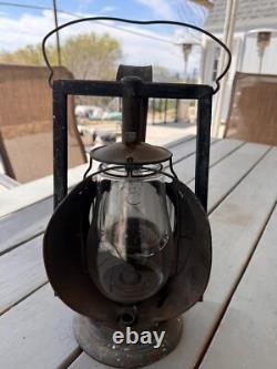 Rare Pre-1914 Curved Handle, Dietz Acme Railroad Inspector Lamp / Lantern