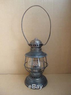 Rare Railroad Lantern 1864 Patent Adams & Westlake Brass Onion Top Untouched