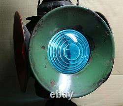 Rare Vintage B. &O. Railroad Adlake Non-Sweating 4-Way Signal Switch Lamp Lantern