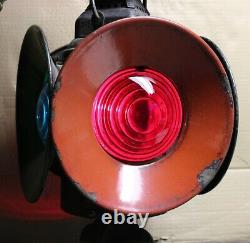 Rare Vintage B. &O. Railroad Adlake Non-Sweating 4-Way Signal Switch Lamp Lantern