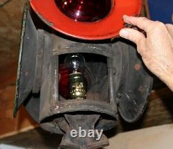 Rare Vintage B. &O. Railroad Adlake Non-Sweating 4-Way Signal Switch Lamp Lantern