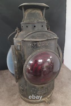 Rare Vintage CNR Railroad Train Lantern / Switch Lamp PIPER Montreal Nice