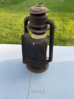 Rare Vintage Cold Blast No. 9 Railroad Lantern With Back Cage Reflector