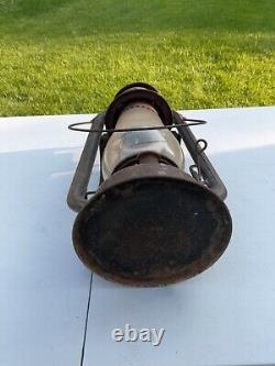 Rare Vintage Cold Blast No. 9 Railroad Lantern With Back Cage Reflector