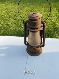 Rare Vintage Cold Blast No. 9 Railroad Lantern With Back Cage Reflector