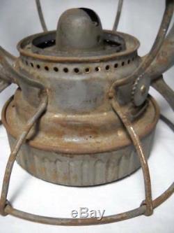 Rare Vintage Dietz Vesta M. D. U. S. Army Railroad Lantern with Matching Globe