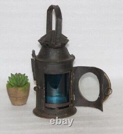 Rare Vintage Indian Railway Lamps, 18th Century's Iron Kerosene Light Lantern