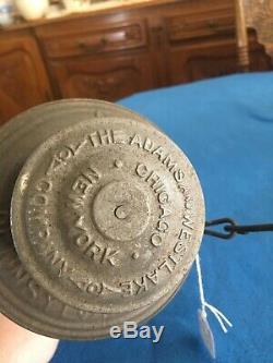 Rare Vintage Pennsylvania Lines Railroad Lantern PRR with clear Embossed Globe