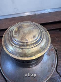 Rare Whale Oil Pat 1854 Early Removable Globe Railroad Lantern New England Glass