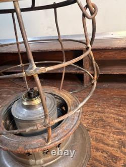 Rare Whale Oil Pat 1854 Early Removable Globe Railroad Lantern New England Glass