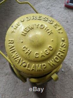 Rare Yellow S. & N. Y. R. R. New York Railroad Lantern