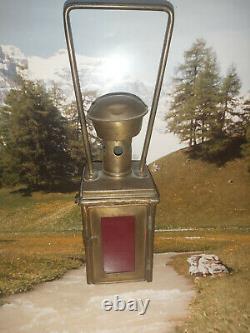 Rare -vintage kerosene lamp railway lantern Yugoslav Railways