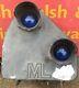 Reclaimed Vintage ML Engineering Railway Train Track Signal Light Blue Lens