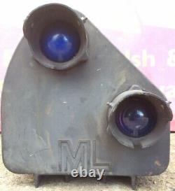 Reclaimed Vintage ML Engineering Railway Train Track Signal Light Blue Lens Lot2