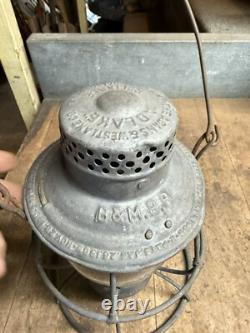 Reliable Adlake Adams & Westlake B&M RR Boston & Maine Railroad Oil Lantern USA