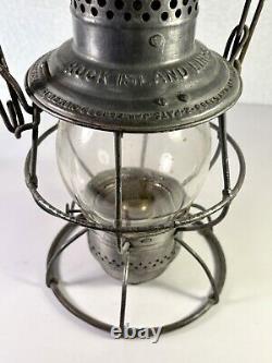 Rock Island Lines Railroad Lantern Adams &westlake Co Adlake Reliable 1908