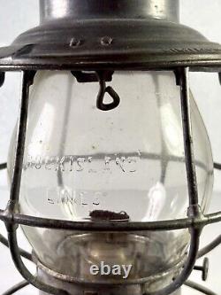 Rock Island Lines Railroad Lantern Adams &westlake Co Adlake Reliable 1908