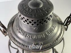 Rock Island Lines Railroad Lantern Adams &westlake Co Adlake Reliable 1908