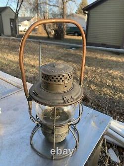 Rock Island Railroad Lantern Withclear globe