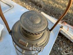 Rock Island Railroad Lantern Withclear globe