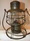 Rock Island System A&W 1895 railroad lantern with clear cast extended base globe