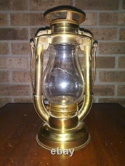 Russel Perkins Patent brass Cony lantern not nautical railroad fire Dietz globe