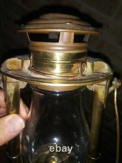 Russel Perkins Patent brass Cony lantern not nautical railroad fire Dietz globe