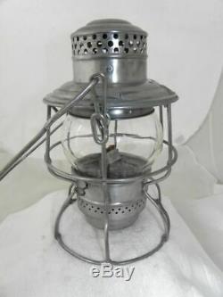 SANTA FE AT&SFRY RAILROAD LANTERN Clear Cast AT&SFRy Lantern Globe