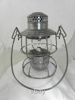 SANTA FE AT&SFRY RAILROAD LANTERN Clear Cast AT&SFRy Lantern Globe