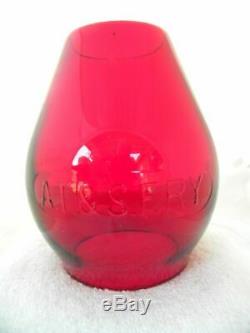 SANTA FE AT&SFRY RAILROAD LANTERN Red Cast AT&SFRy Lantern Globe