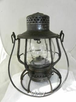 SANTA FE RAILROAD LANTERN Clear Cast Santa Fe Lantern Globe