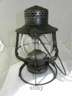 SANTA FE RAILROAD LANTERN Clear Cast Santa Fe Lantern Globe