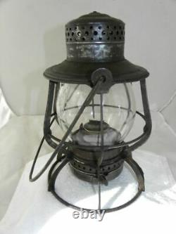 SANTA FE RAILROAD LANTERN Clear Cast Santa Fe Lantern Globe