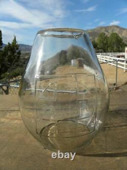 SANTA FE RAILROAD LANTERN Clear Cast Santa Fe Lantern Globe