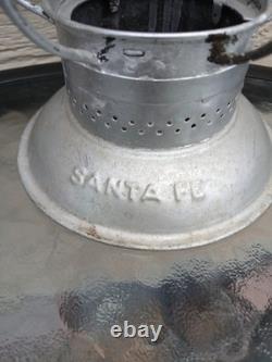 SANTA FE TALL GLOBE BELL BOTTOM RAILROAD LANTERN FRAME Adams and Westlake