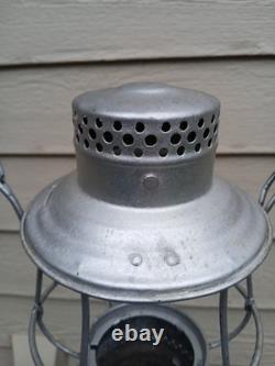 SANTA FE TALL GLOBE BELL BOTTOM RAILROAD LANTERN FRAME Adams and Westlake
