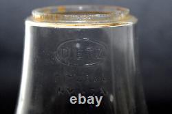 SCARCE EARLY 1900's DIETZ N. Y. C. S. RAILROAD TUBULAR LANTERN CLEAR ETCHED GLOBE