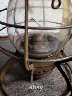 SCARCE Original 1908 Intercolonial Railway (ICR) Canada LAMP By ET Wright & Co