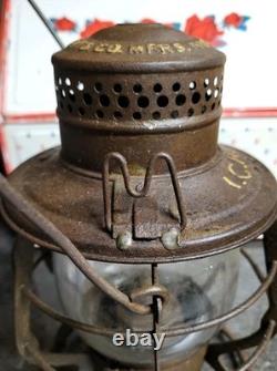 SCARCE Original 1908 Intercolonial Railway (ICR) Canada LAMP By ET Wright & Co