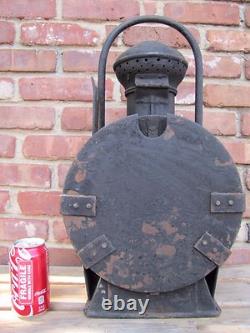 SNCF FRANCE RAILWAY Antique OIL LANTERN Large APPAREILS D'ECLAIRAGE PARIS RR