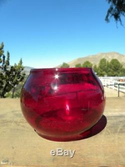 SOUTHERN PACIFIC RAILROAD LANTERN Signal Red Lantern Globe