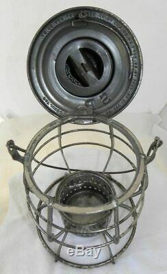 SOUTHERN PACIFIC RAILROAD LANTERN Signal Yellow Etched SPCO Lantern Globe