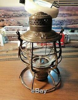 SOUTHERN PACIFIC Railroad Lantern A&W COMPANY THE ADAMS S. P. 1897