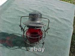 SOUTHERN RY Railway Railroad Lantern 1921-1923 Adams & Westlake w Red Globe