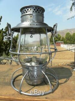 SPOKANE PORTLAND & SEATTLE RAILROAD LANTERN Clear Etched SP&S Lantern Globe