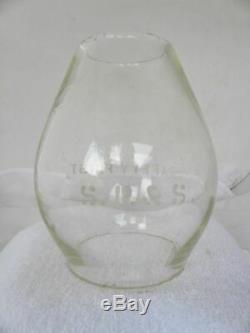 SPOKANE PORTLAND & SEATTLE RAILROAD LANTERN Clear Etched SP&S Lantern Globe