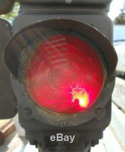 Safetran Red And Amber Railroad Dwarf Signal Free Shipping Safetran