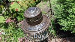 Santa Fe 1895 A&w Railroad Lantern Tall Globe Spelled Out Non Cross Logo Rare