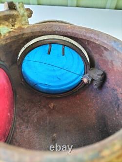 Scarce Antique c. 1924 Pyle National Railroad Lamp Lantern Bell Cannonball -AF